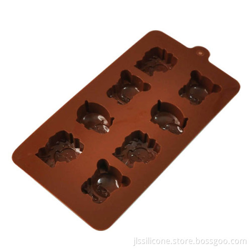 Lfgb 100% Silicone Chocolate Mould For Happy Life In Animal Style 